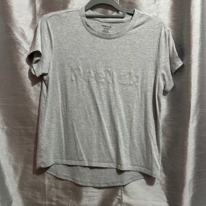 Reebok Women's Light Gray Short Sleeve Tee